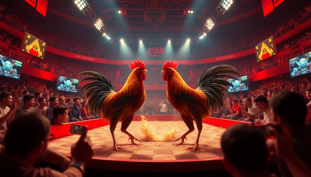 Experience the thrill of bj88 đá gà with intense rooster fights in a vibrant online arena.