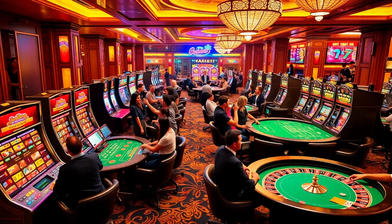 Experience the excitement at aa888 casino as players engage with thrilling slot machines and casino games.